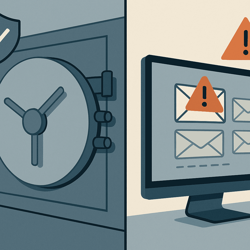 Concentric circles showing layers of security protection, from password managers at the core to fraud monitoring in outer rings