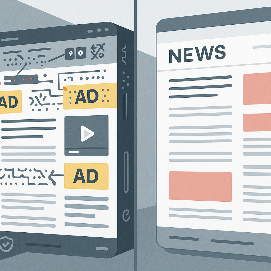 Browser extension settings panel showing ad blocker configuration options and filter lists