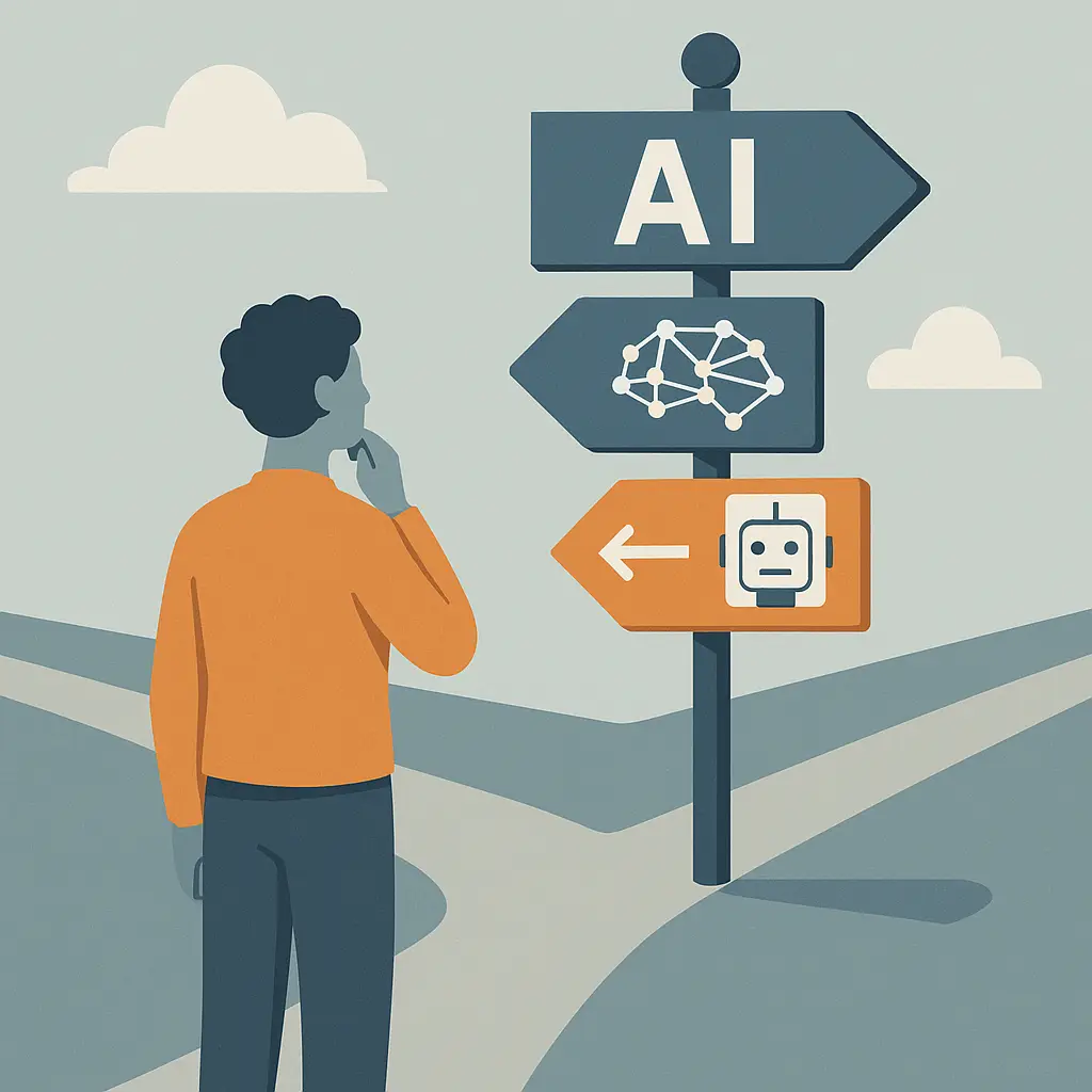 Person reviewing a document with AI-related legal text visible on screen