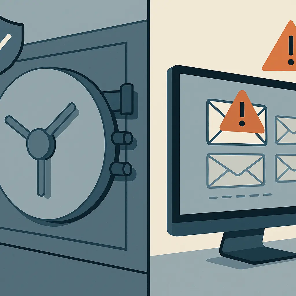 Concentric circles showing layers of security protection, from password managers at the core to fraud monitoring in outer rings