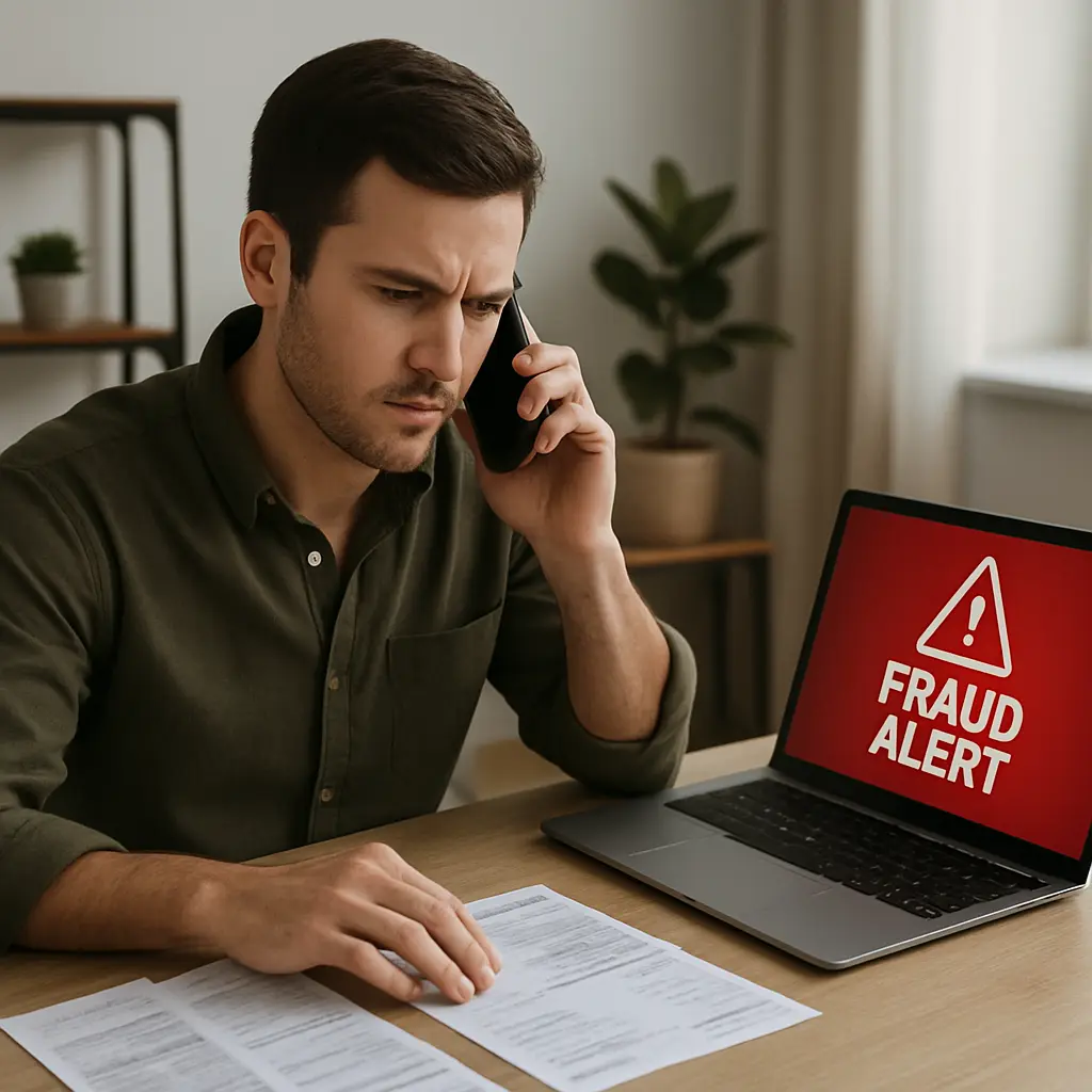 New credit card arriving in mailbox with fraud case closed confirmation