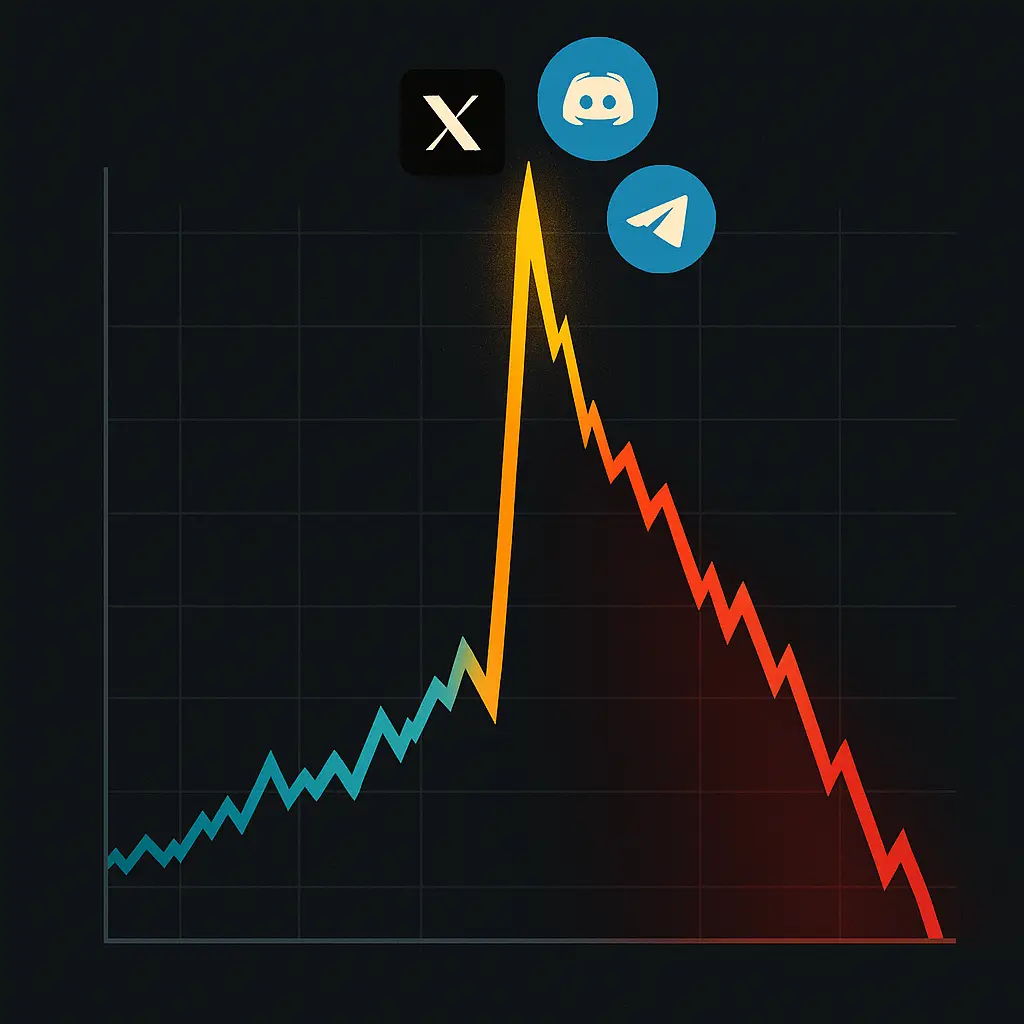 Empty wallet next to phone displaying stock chart with dramatic crash