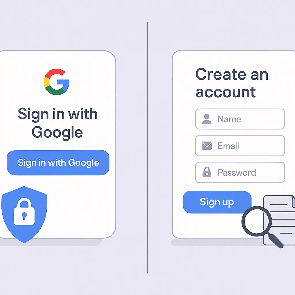 Security key with Google logo on one side and traditional lock on the other
