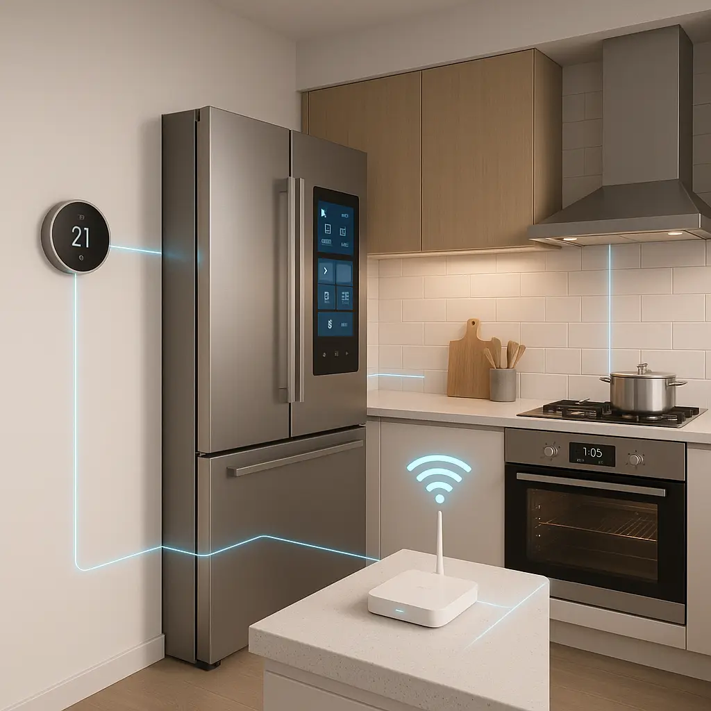 A checklist showing secure smart home setup steps with network segmentation and device monitoring